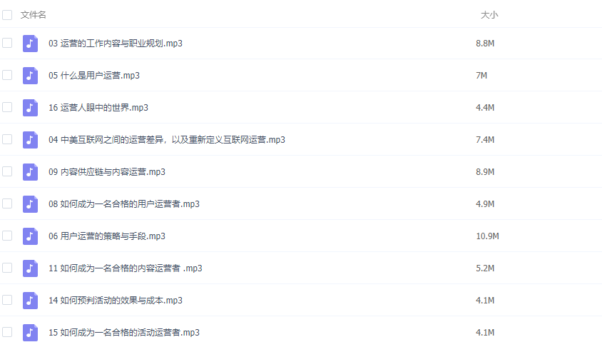 怎么做好運(yùn)營？從運(yùn)營入門到價(jià)值488元精通課程百度網(wǎng)盤免費(fèi)下載 第5張