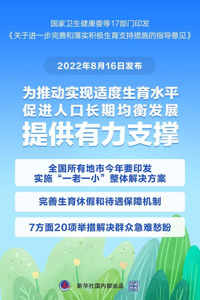 鼓勵(lì)生三孩！20項(xiàng)給力措施！17部門聯(lián)合發(fā)文